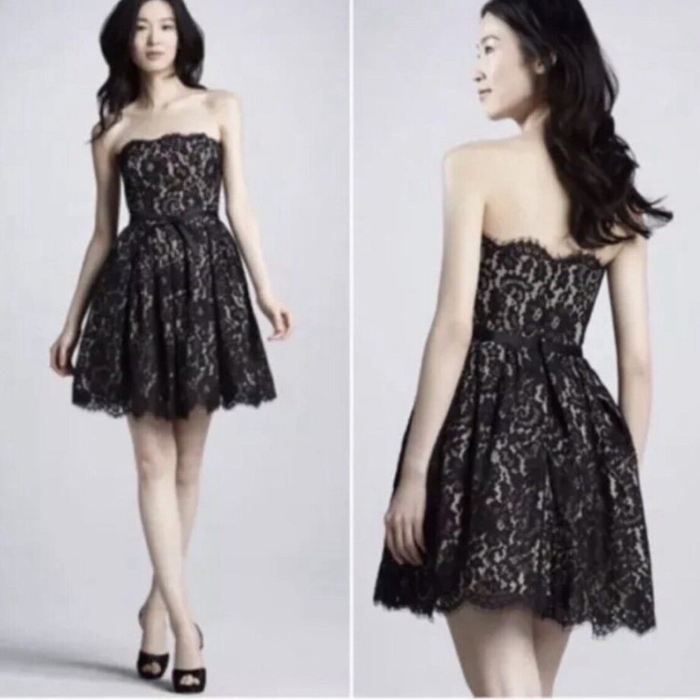 Robert Rodriguez x Neiman Marcus x Target Strapless Black Lace Dress LBD Size 6